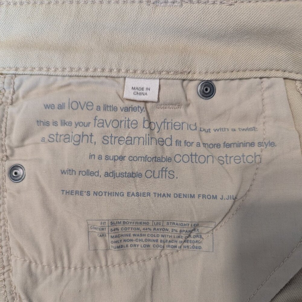 J Jill slim boyfriend jean, women size 8 - Picture 4 of 10